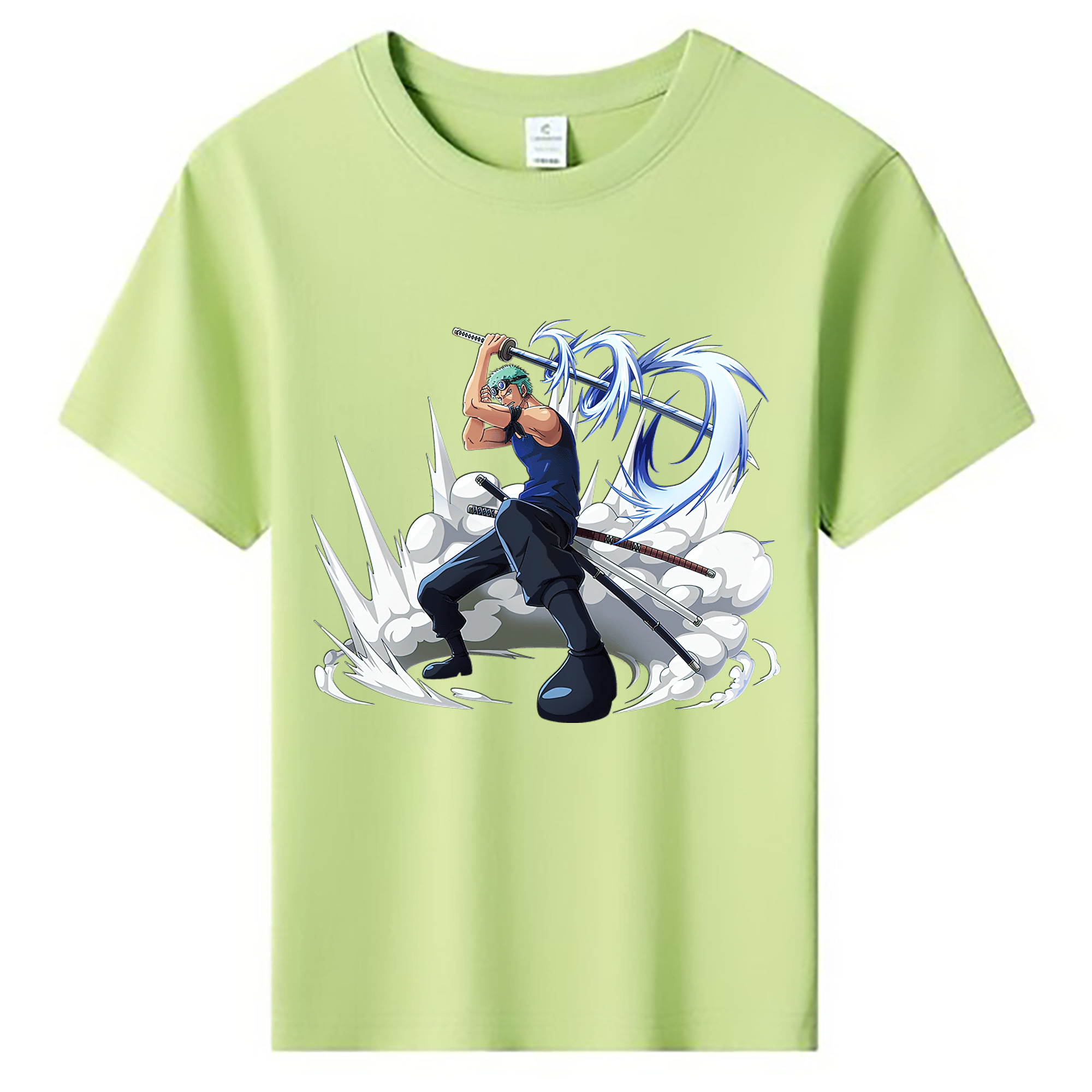 ワンピース ロロノア・ゾロ ONE PIECE Roronoa Zoro 綿100％キッズTシャツ（フロントプリント）